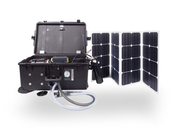 Spectra Aquifer 200 PPS Watermaker The Aquifer 200 Power Pack Solar watermaker features a folding solar panel and a portable way to purify water from virtually any water source. Spectra Aquifers