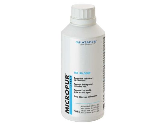KATADYN MICROPUR CLASSIC MC 50,000P Use in clear water. Ideal for vacations and travelling. Micropur Classic inactivates bacteria in water tanks and containers.