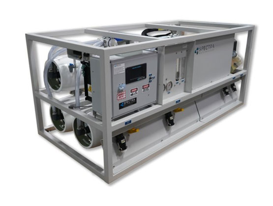 Energy efficient-typically less than 3.5 killowatts to purify seawater. Fully automated with the Spectra Connect system