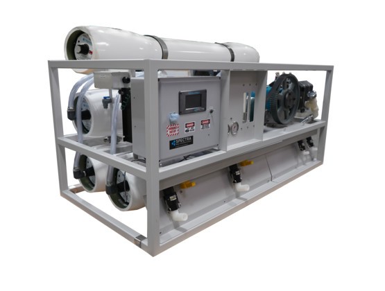 The LB 14,000 can desalinate water with amazingly little energy; as low a 8 watt hours per gallon or 2 watts per liter.