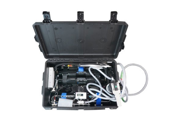 The Aquifer 360 Expedition is built into two rugged, military grade molded plastic cases